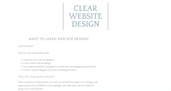 Desktop Screenshot of clear-website-design.com