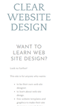 Mobile Screenshot of clear-website-design.com